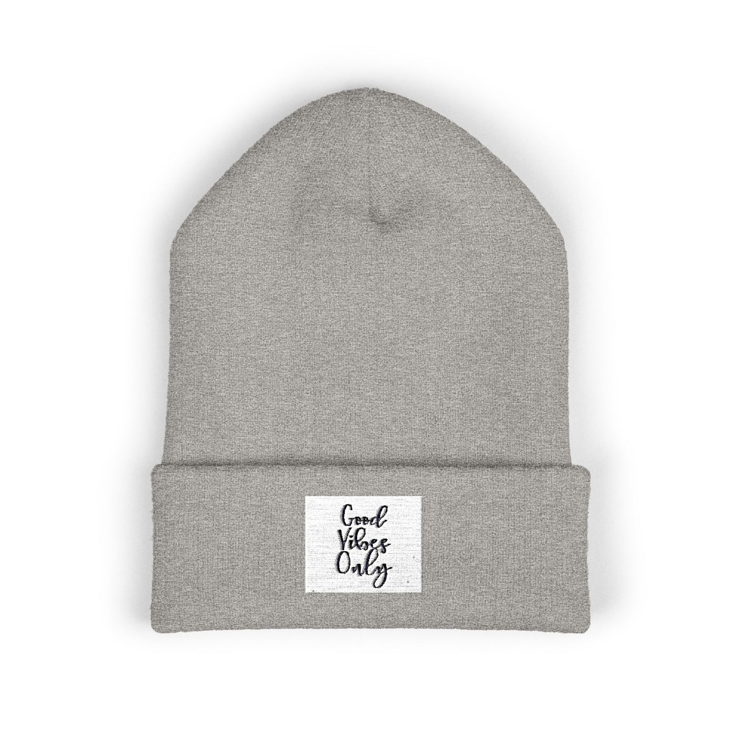 Cozy Embroidered Beanie for Winter Adventures, Fashionable Cuffed Hat for Outdoor Lovers
