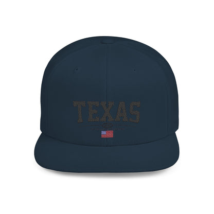 Texas Flat Bill Snapback Cap