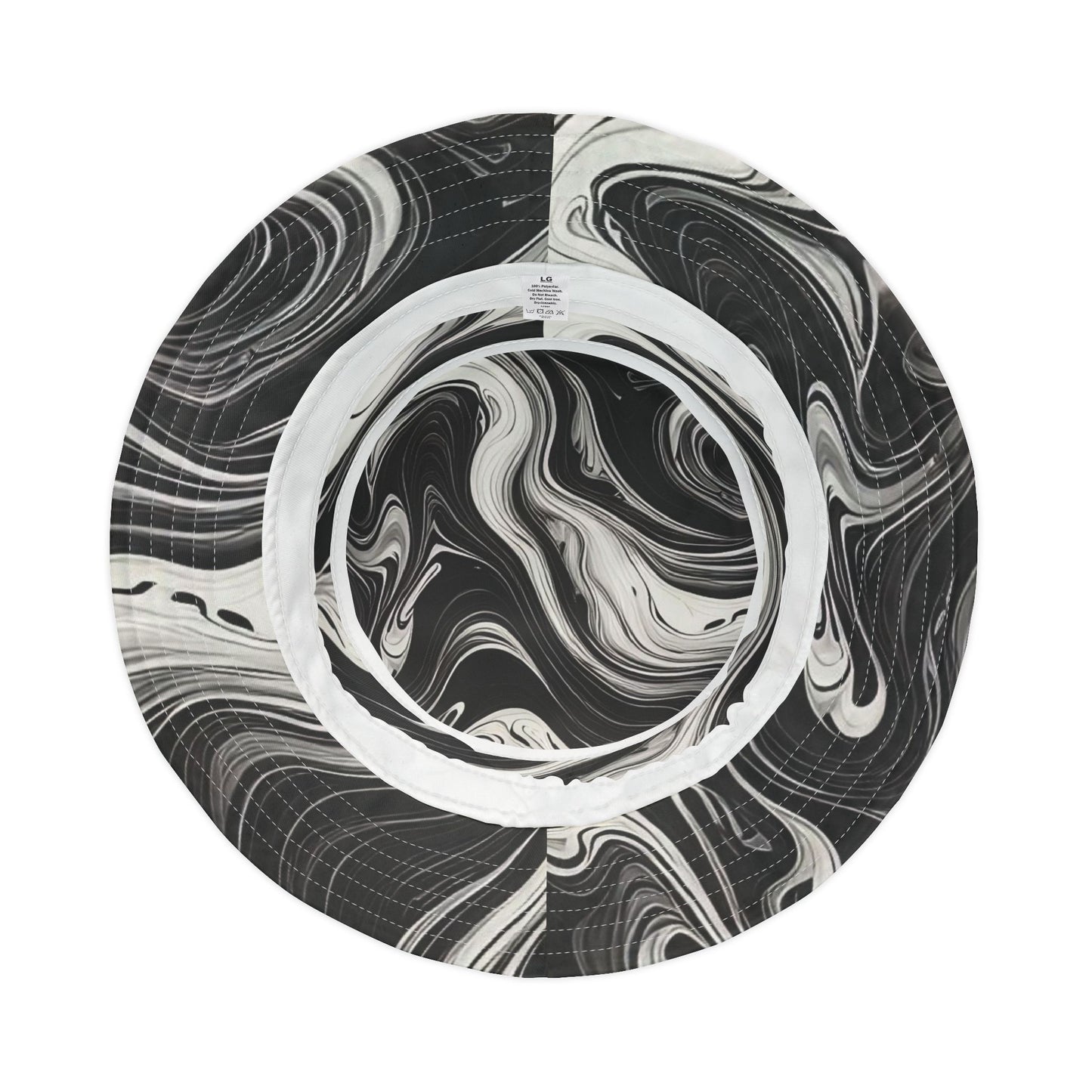 Stylish Marble Print Bucket Hat