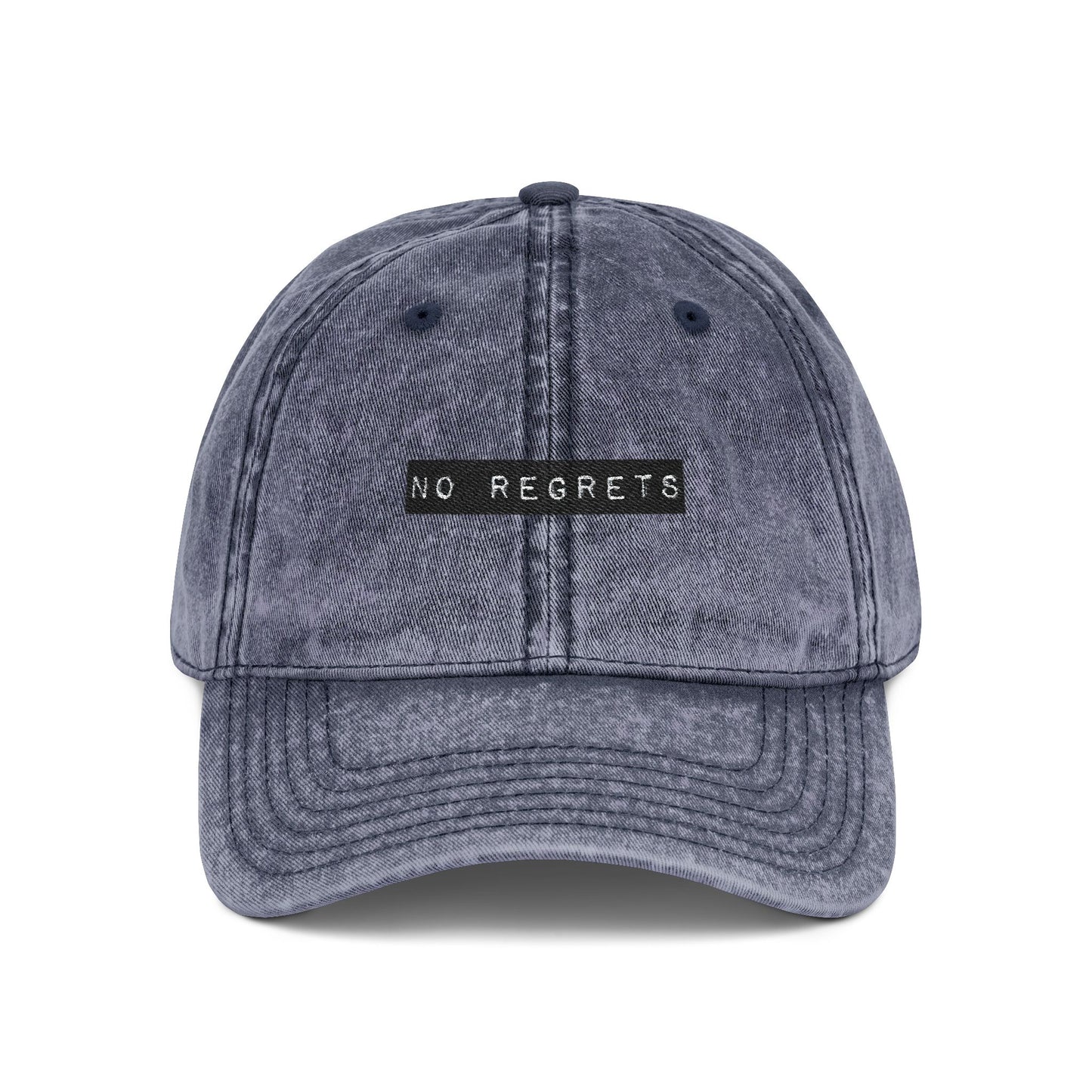 Embroidered "No Regrets" Dad Hat