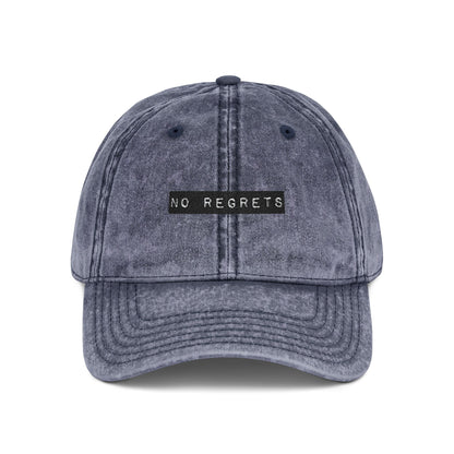 Embroidered "No Regrets" Dad Hat