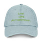 Embroidered Denim Hat Live Life Authentically