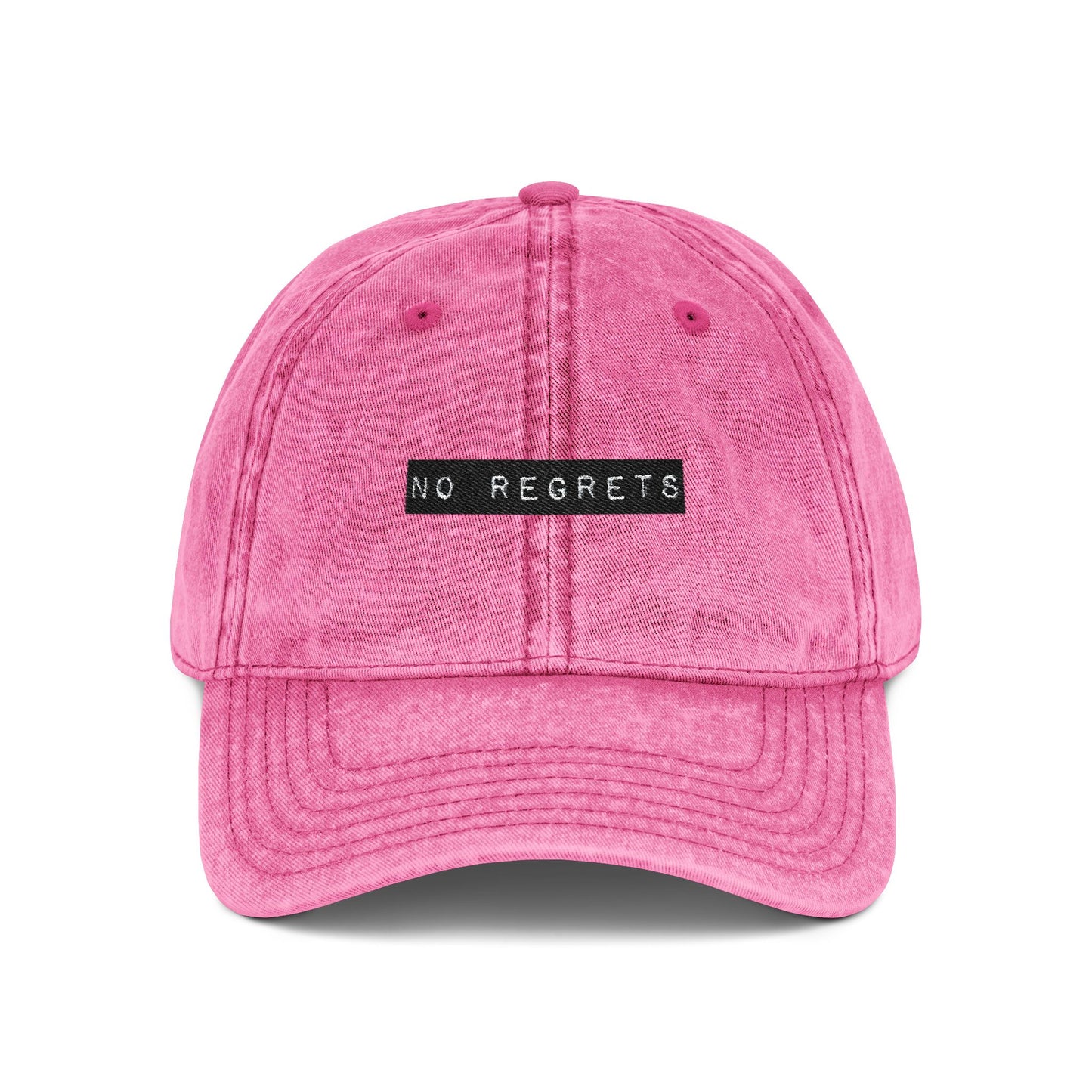 Embroidered "No Regrets" Dad Hat