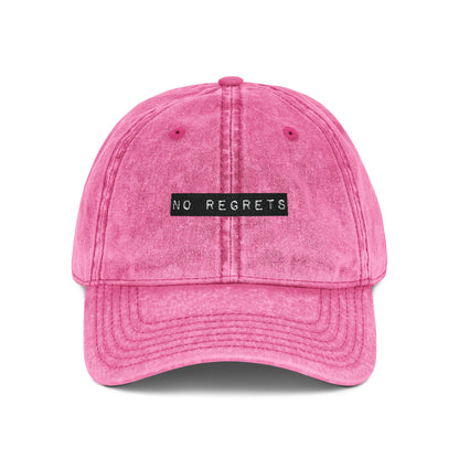 Embroidered "No Regrets" Dad Hat