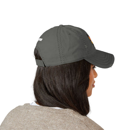 Distressed Butterfly  Hat Embroidered