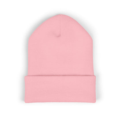 Cozy Embroidered Beanie for Winter Adventures, Fashionable Cuffed Hat for Outdoor Lovers