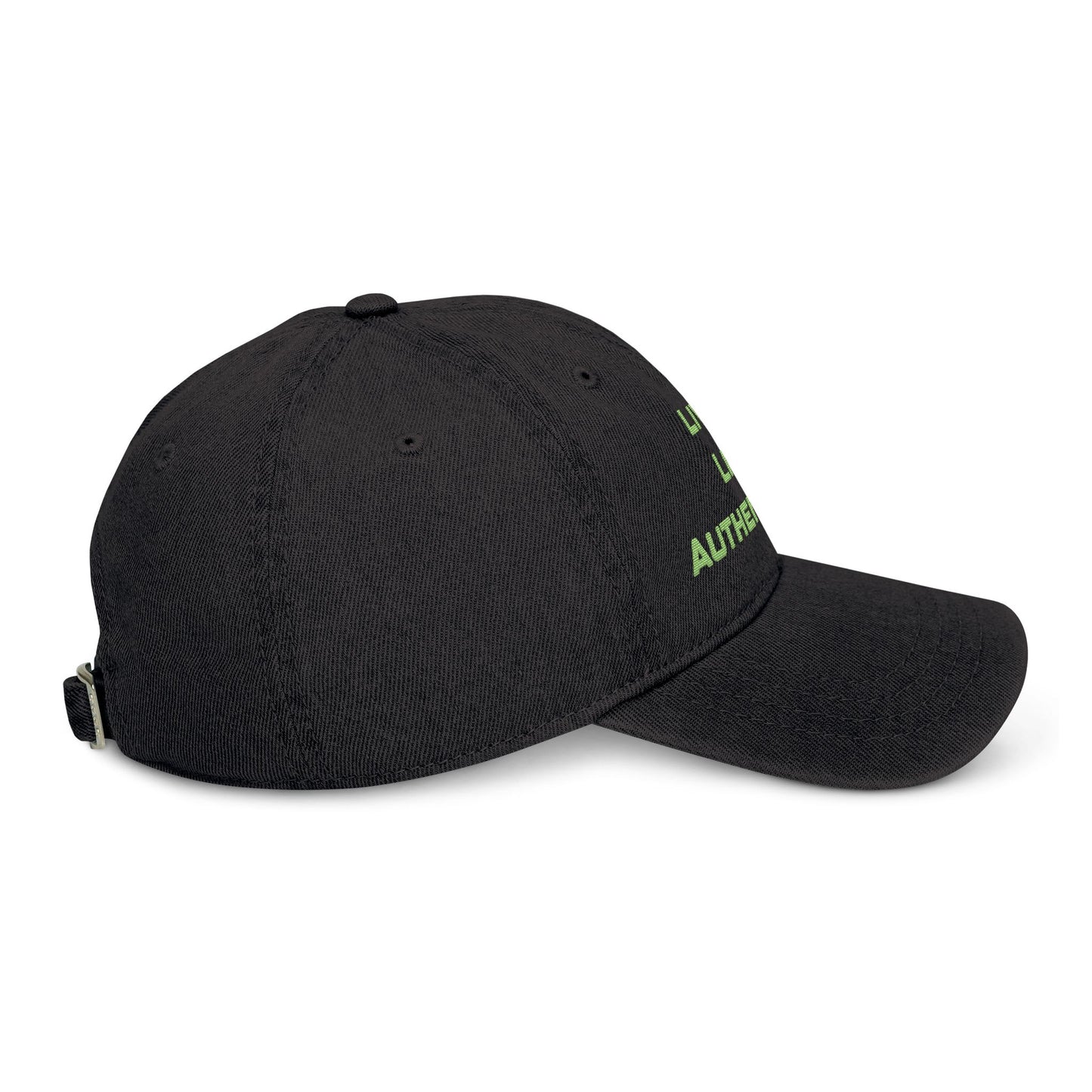 Embroidered Denim Hat Live Life Authentically