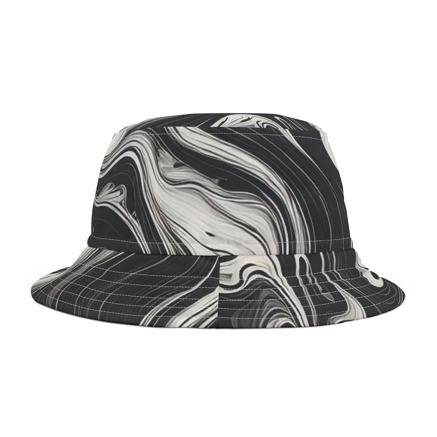 Stylish Marble Print Bucket Hat