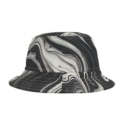 Stylish Marble Print Bucket Hat