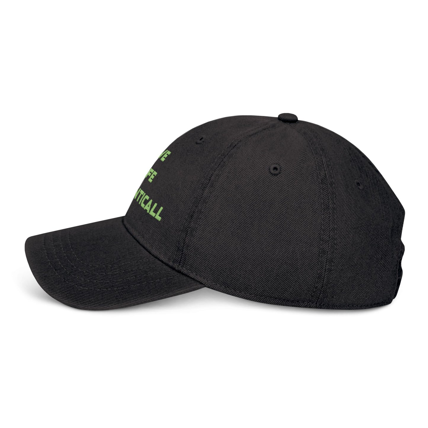 Embroidered Denim Hat Live Life Authentically