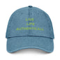 Embroidered Denim Hat Live Life Authentically