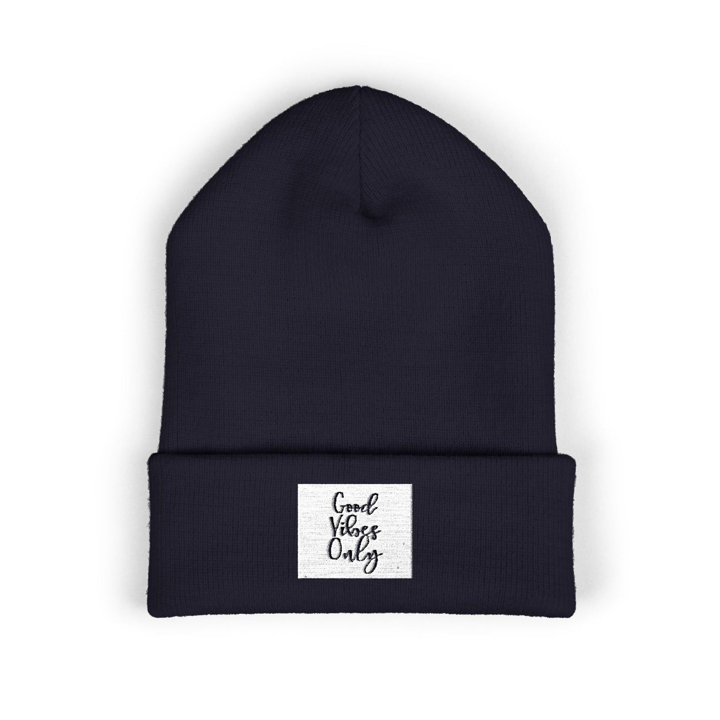 Cozy Embroidered Beanie for Winter Adventures, Fashionable Cuffed Hat for Outdoor Lovers