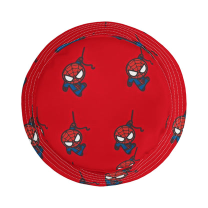 Spider-Man Bucket Hat, Kids Gift, Fun Outdoor Accessory, Gift for Superhero Fans, Red AOP Hat