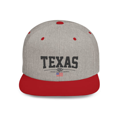Texas Flat Bill Snapback Cap