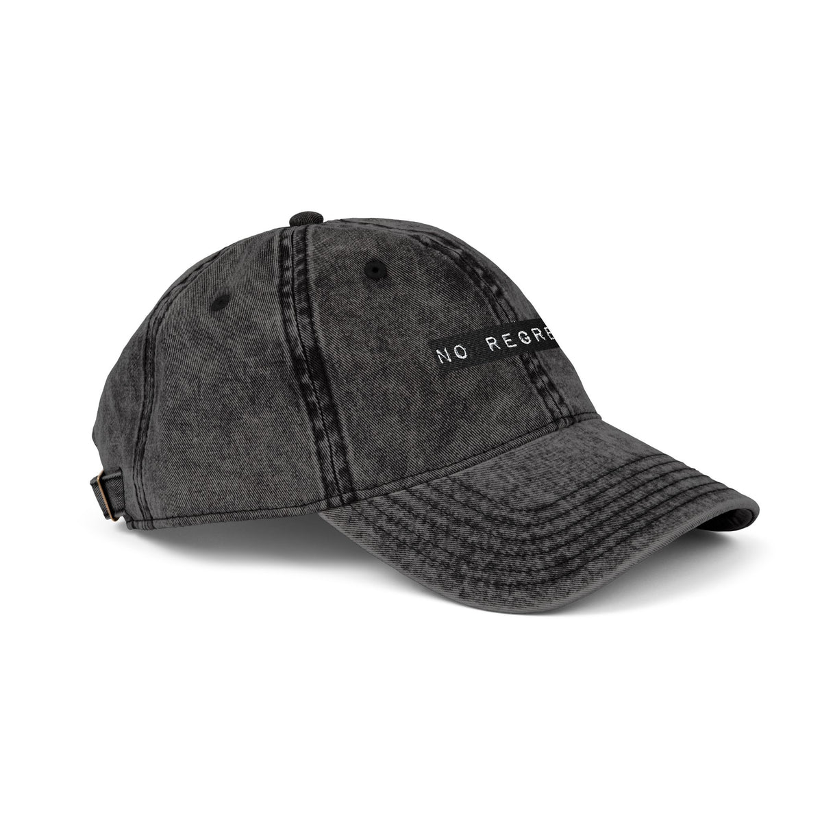 Embroidered "No Regrets" Dad Hat