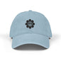 Peace Flower Embroidered Denim Hat
