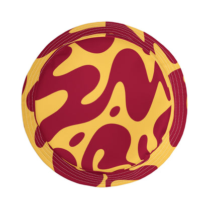 Red & Gold Abstract Bucket