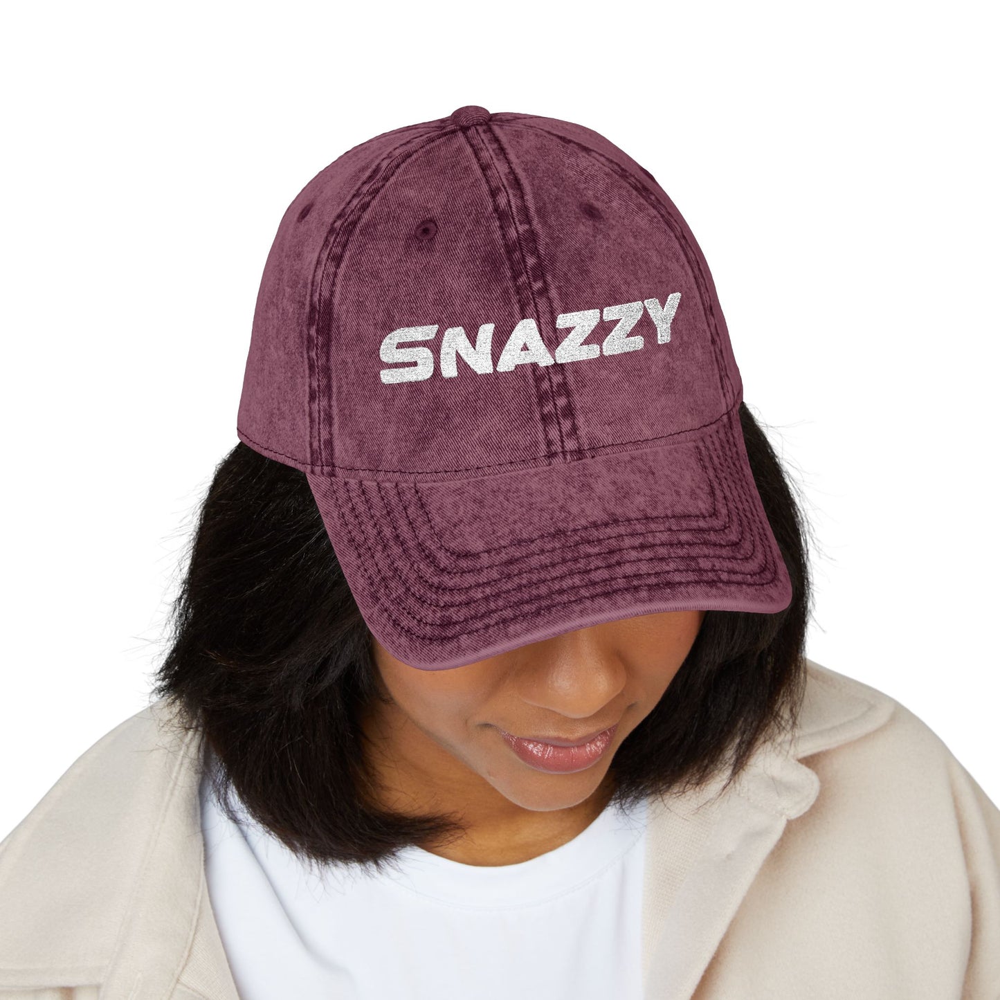 Embroidered Vintage 'Snazzy' Cap