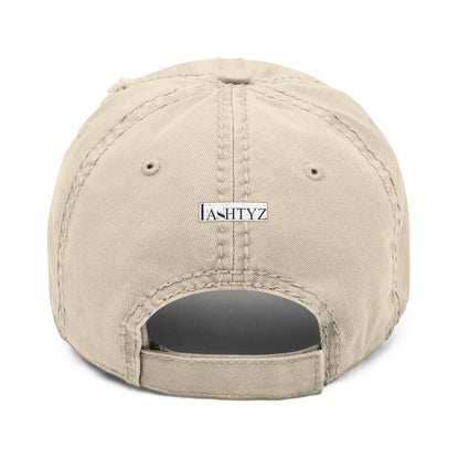 Distressed Butterfly  Hat Embroidered