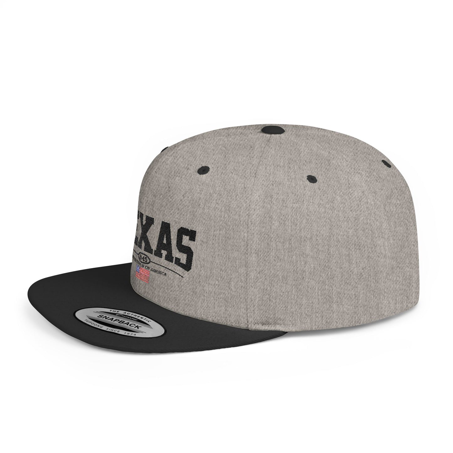 Texas Flat Bill Snapback Cap