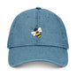 Bee Embroidered Denim Hat