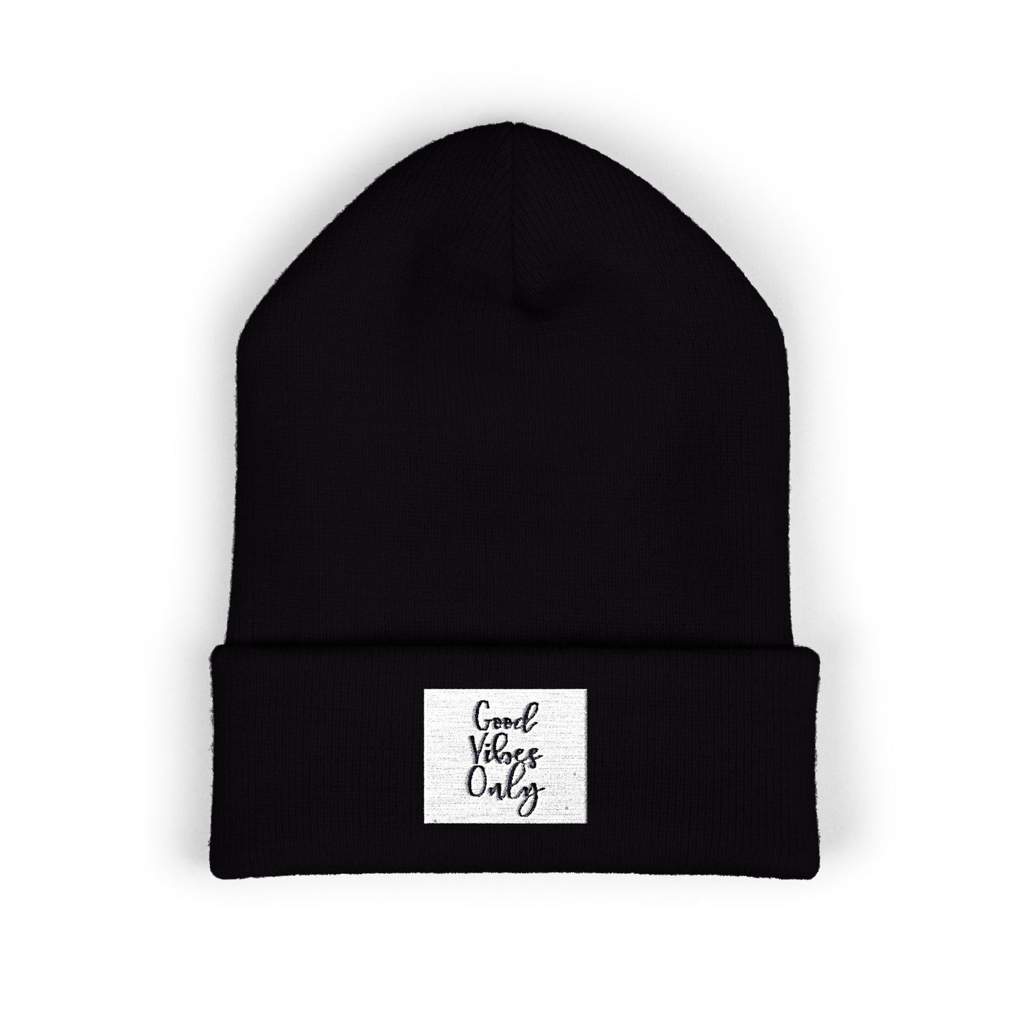 Cozy Embroidered Beanie for Winter Adventures, Fashionable Cuffed Hat for Outdoor Lovers