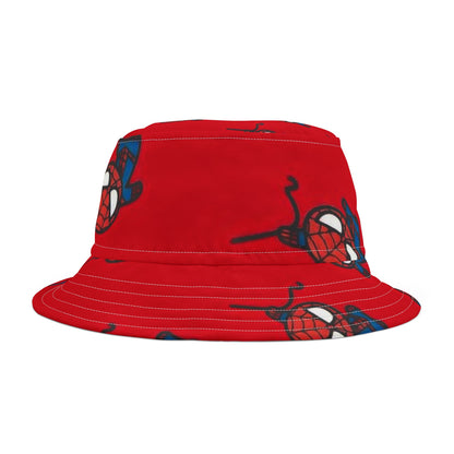 Spider-Man Bucket Hat, Kids Gift, Fun Outdoor Accessory, Gift for Superhero Fans, Red AOP Hat