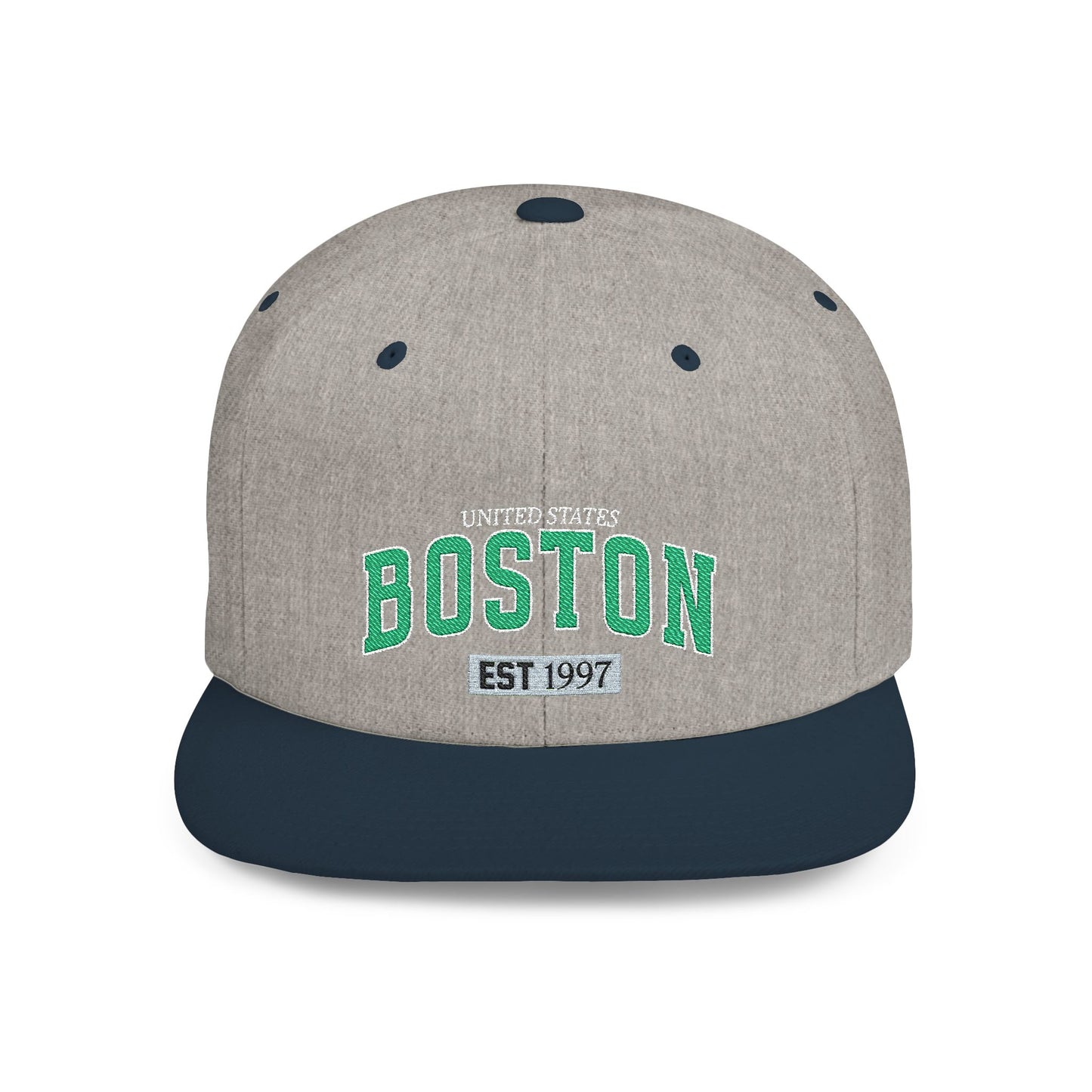 Boston Flat Bill Snapback Hat