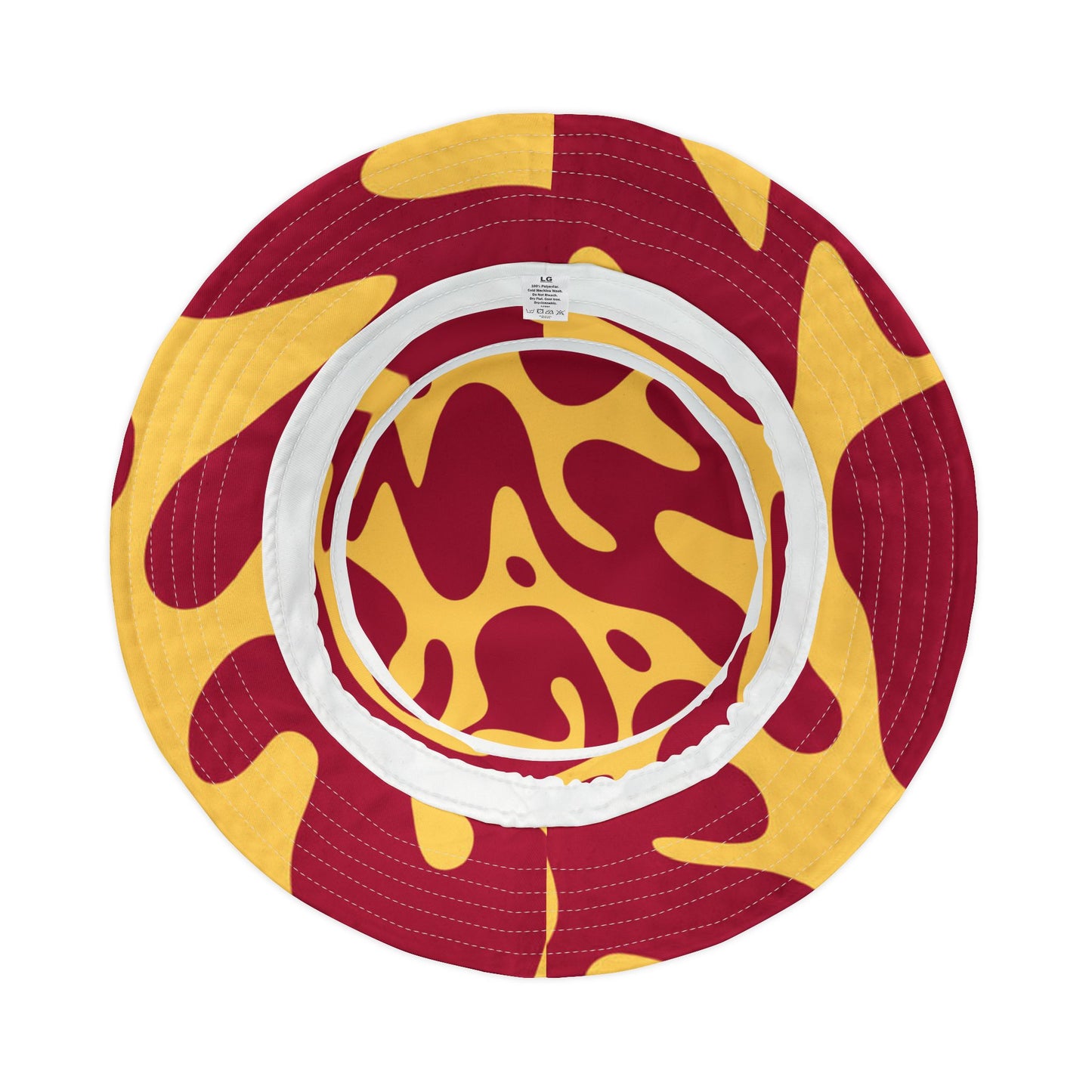 Red & Gold Abstract Bucket