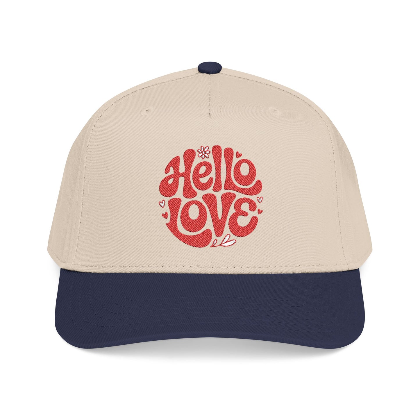 Hello Love Embroidered Baseball Cap