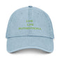 Embroidered Denim Hat Live Life Authentically