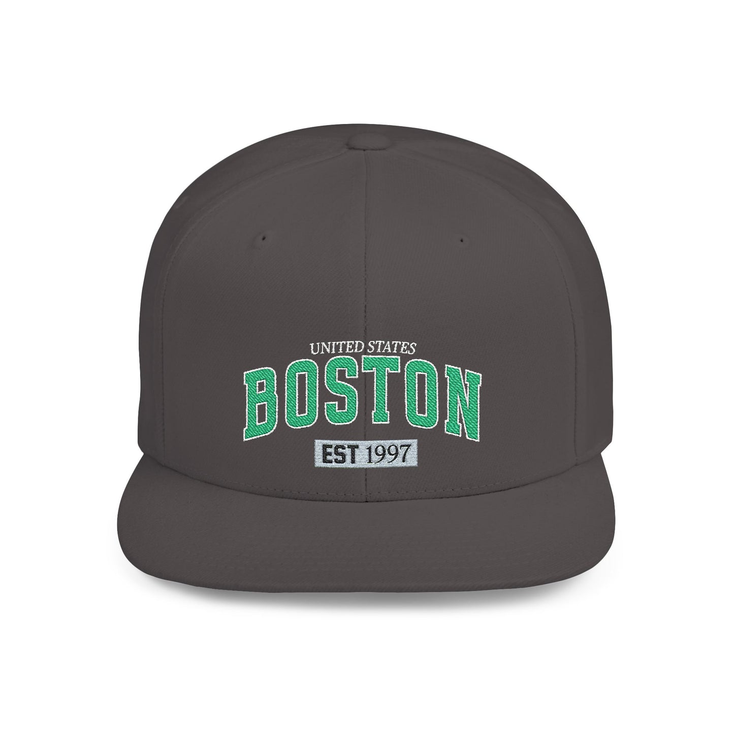Boston Flat Bill Snapback Hat