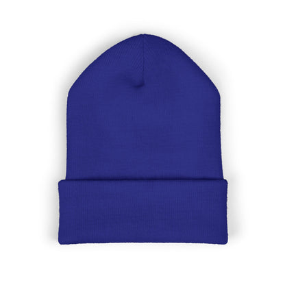 Cozy Embroidered Beanie for Winter Adventures, Fashionable Cuffed Hat for Outdoor Lovers
