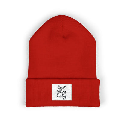 Cozy Embroidered Beanie for Winter Adventures, Fashionable Cuffed Hat for Outdoor Lovers