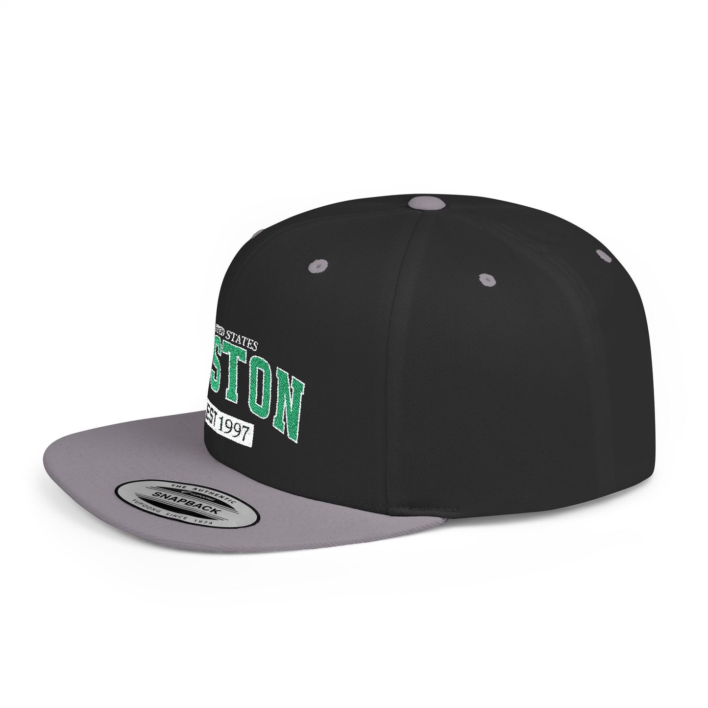 Boston Flat Bill Snapback Hat