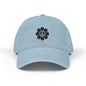Peace Flower Embroidered Denim Hat