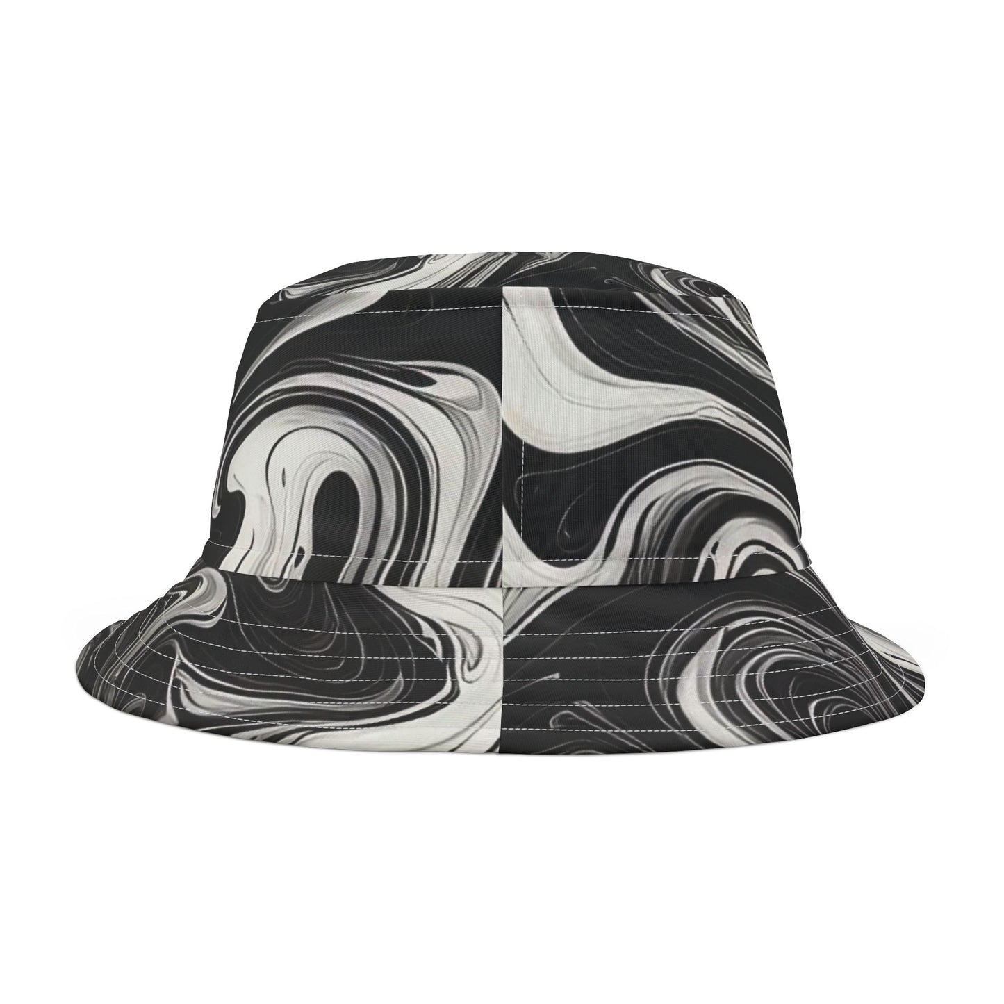 Stylish Marble Print Bucket Hat