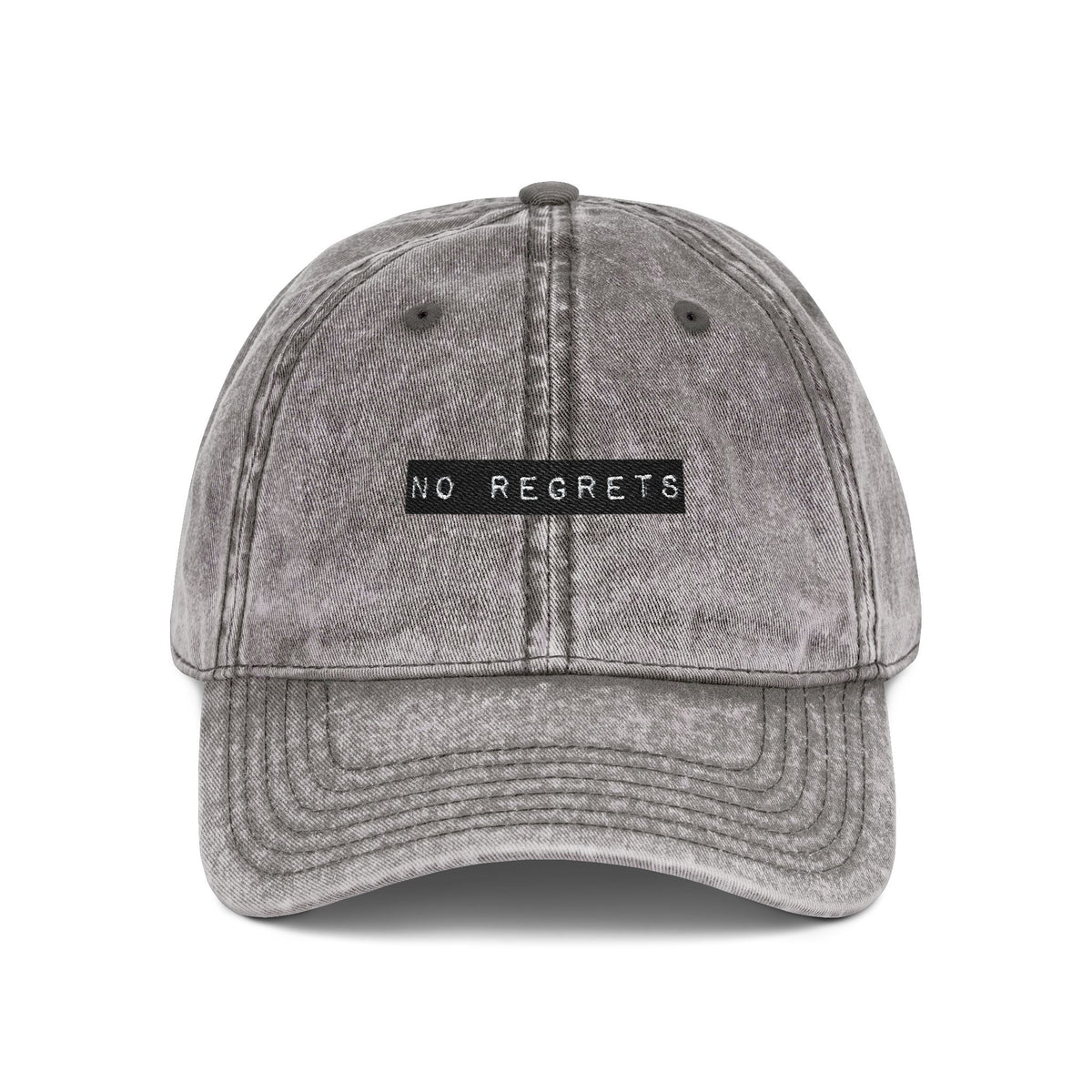 Embroidered "No Regrets" Dad Hat