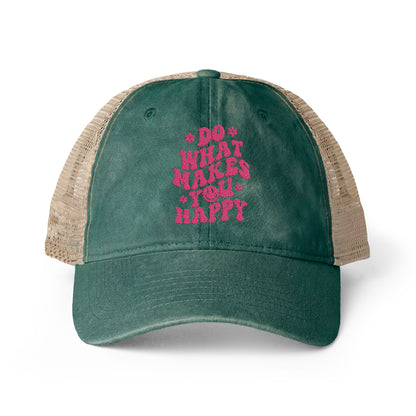 Women's Washed Mesh-Back Cap