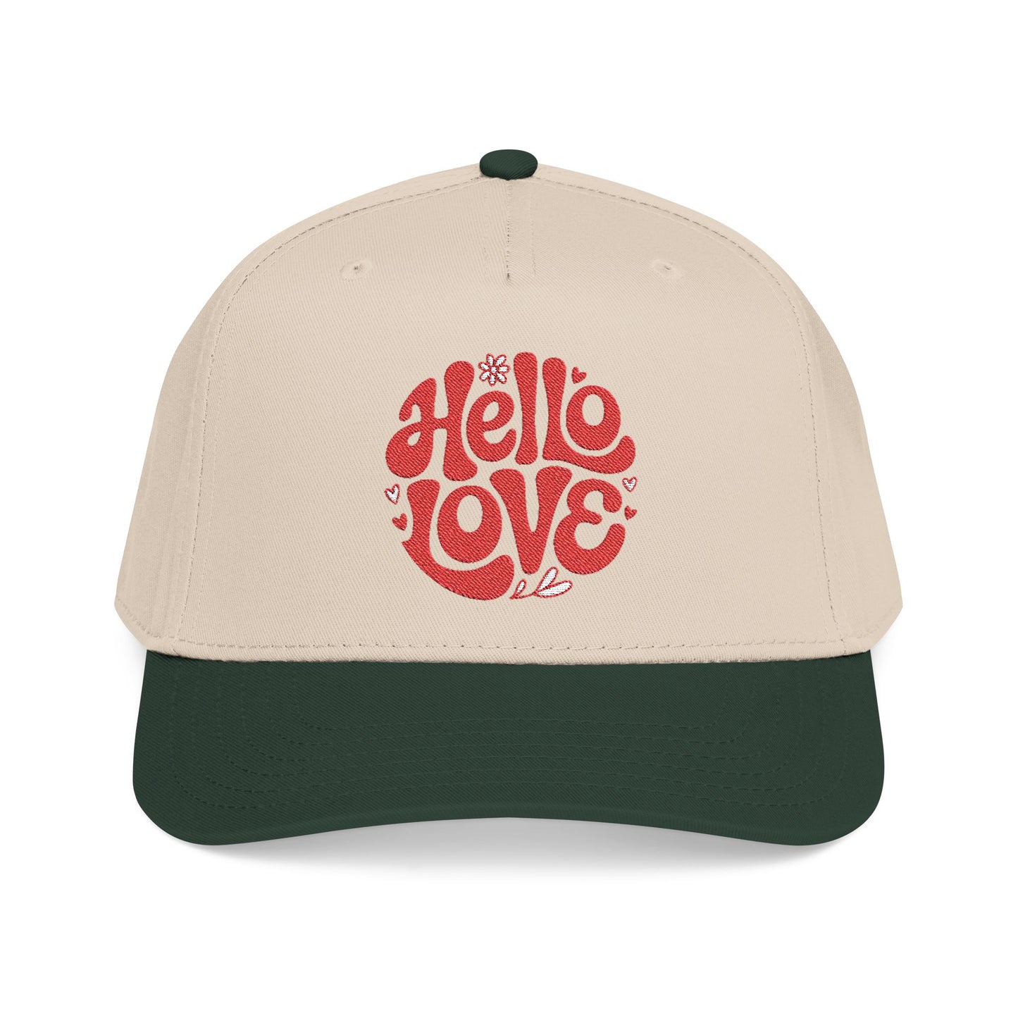 Hello Love Embroidered Baseball Cap