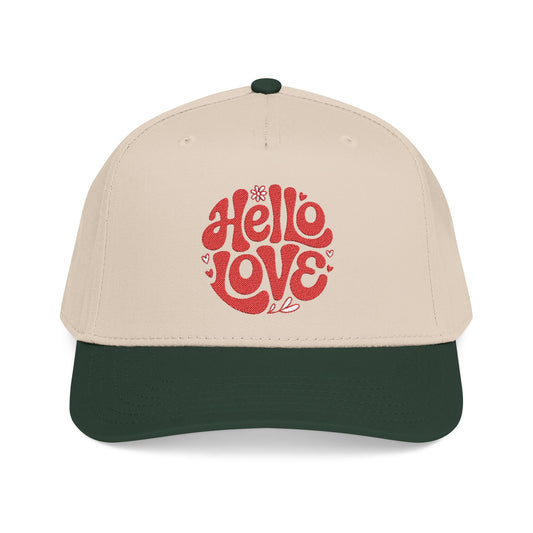 Hello Love Embroidered Baseball Cap