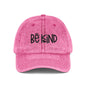Vintage Cap with "Be Kind" Embroidery, Inspirational Hat, Casual Cap, Motivational Headwear