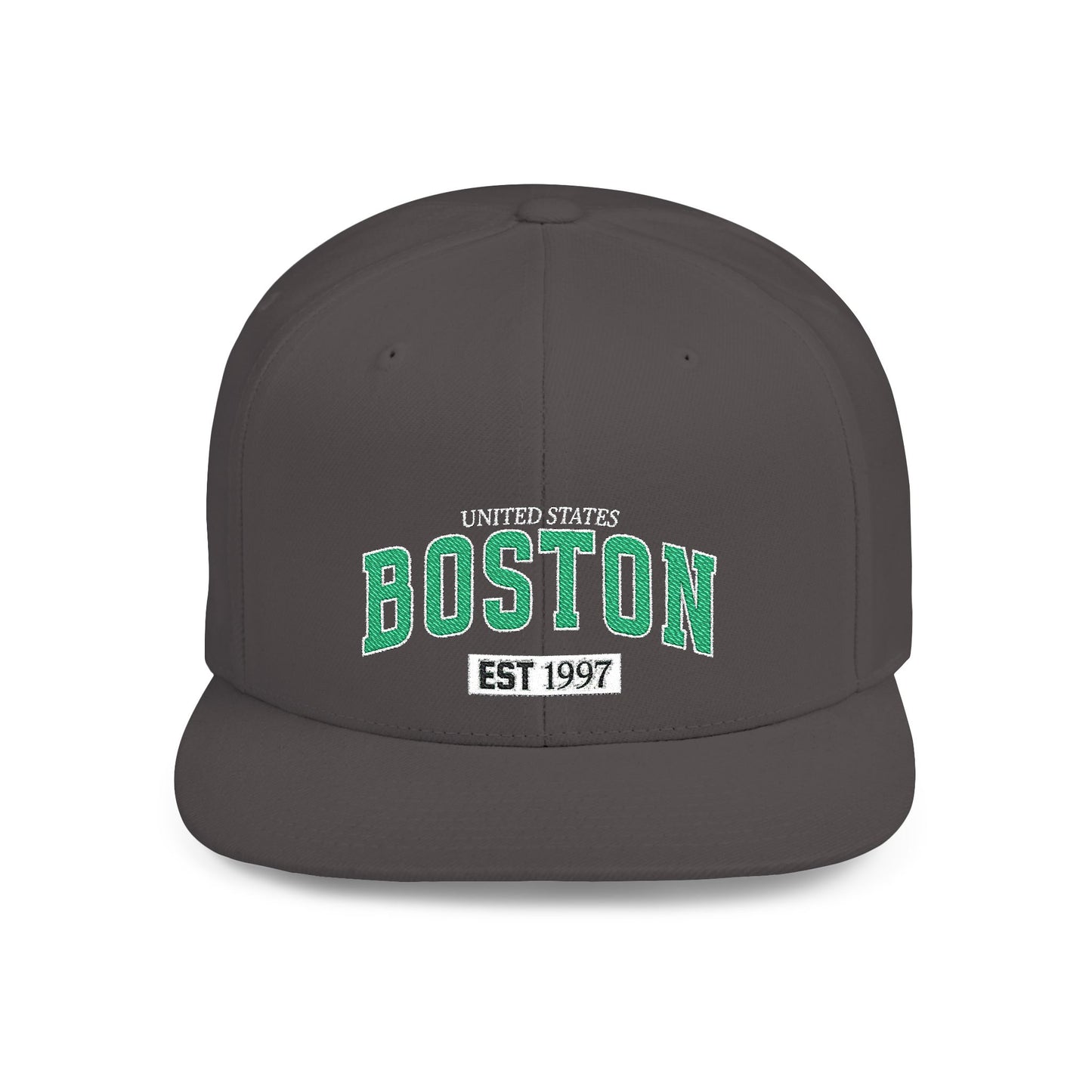 Boston Flat Bill Snapback Hat