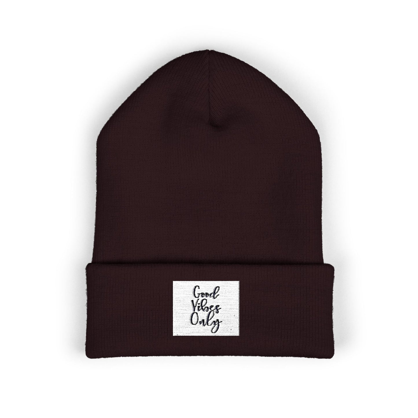 Cozy Embroidered Beanie for Winter Adventures, Fashionable Cuffed Hat for Outdoor Lovers