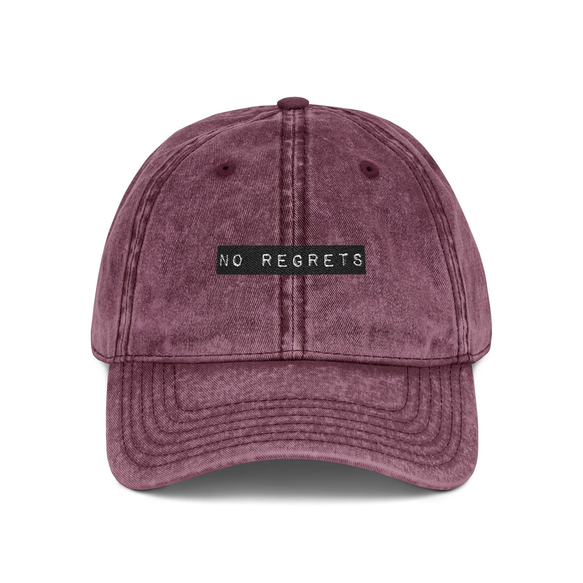 Embroidered "No Regrets" Dad Hat