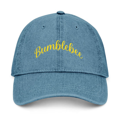 Bumblebee Embroidered Denim Hat