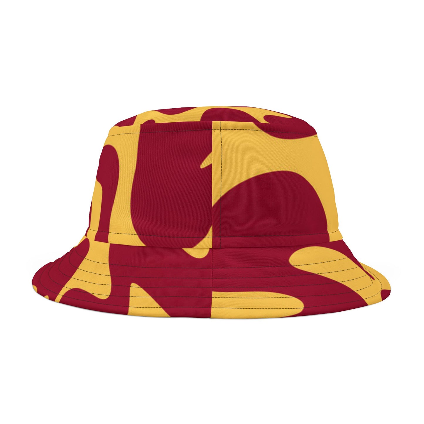 Red & Gold Abstract Bucket