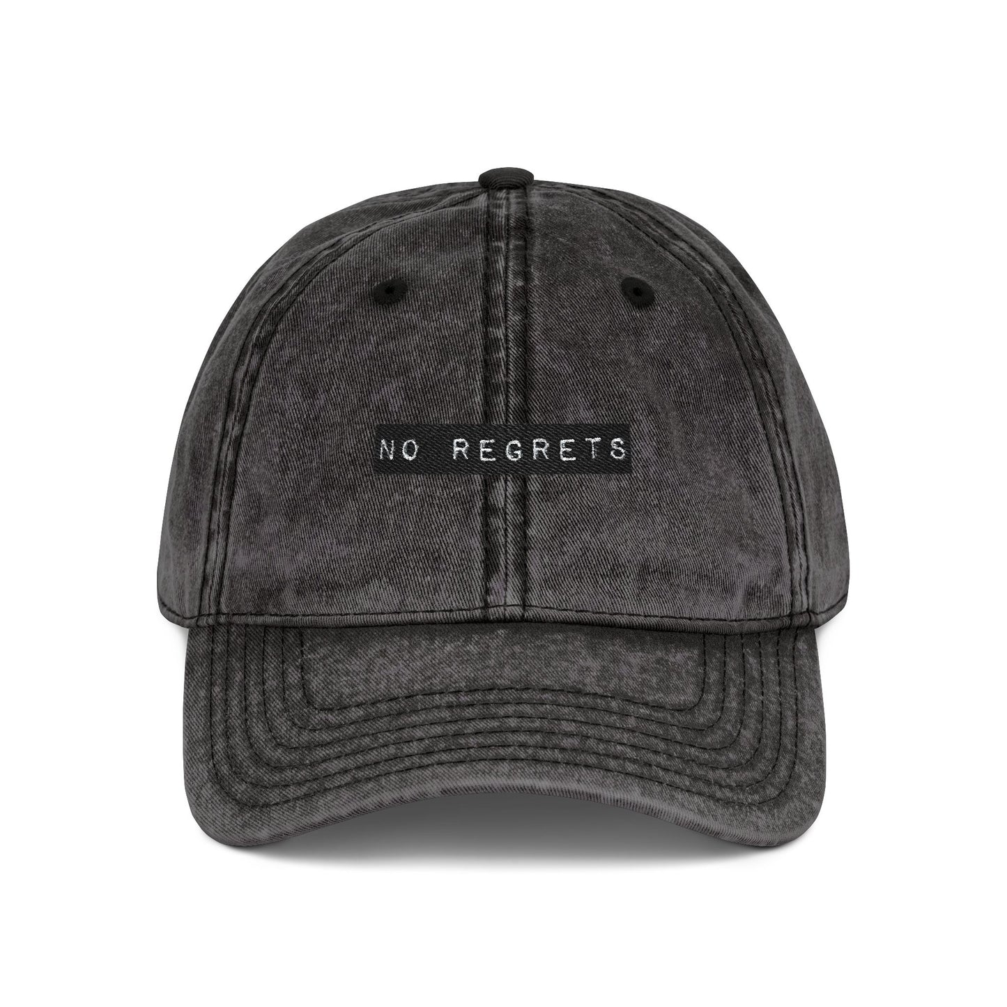 Embroidered "No Regrets" Dad Hat