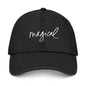 Magical Embroidered Denim Hat, Casual Style, Unisex Cap, Trendy Headwear