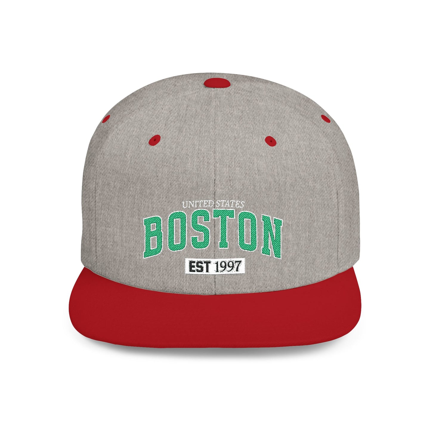 Boston Flat Bill Snapback Hat